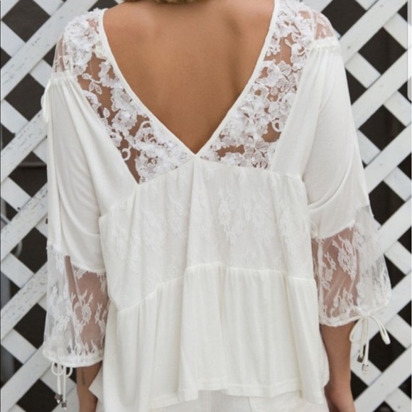 White Lily Lace Blouse - Picture 5 of 5